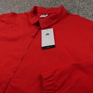 NEW Nike Jacket Mens XL Red Loose Twill Full Zip SB Skate Skateboarding Coat